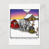 笑わされるクリスマス用はがき シーズンポストカード (正面)