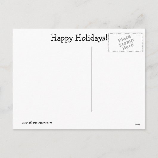 笑わされるクリスマス用はがき シーズンポストカード (裏面)