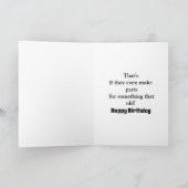 笑わされるハッピーバースデーグリーティングカード カード (内部)