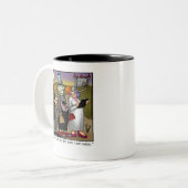 笑わされるハロウィーンユーモアのマグカップ「斑点」 ツートーンマグカップ (正面左)