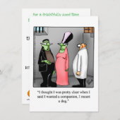 笑わされるハローウィンパーティ招待状 招待状 (正面/裏面)