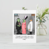 笑わされるハローウィンパーティ招待状 招待状 (スタンド正面)