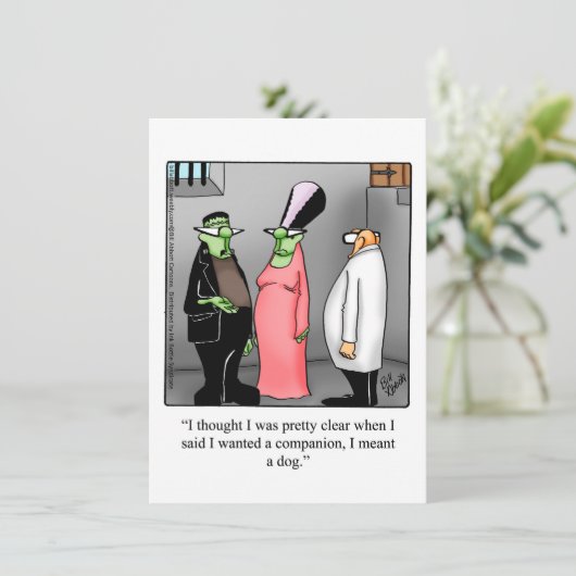 笑わされるハローウィンパーティ招待状 招待状 (スタンド正面)