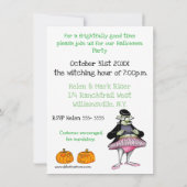 笑わされるハローウィンパーティ招待状 招待状 (裏面)