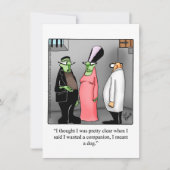 笑わされるハローウィンパーティ招待状 招待状 (正面)