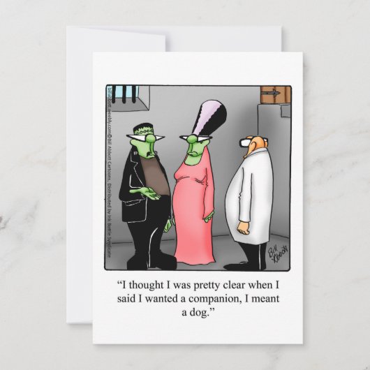 笑わされるハローウィンパーティ招待状 招待状 (正面)