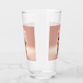 笑わされるバレンタインピグ3Dルックフロント&バック タンブラーグラス (右)