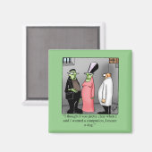 笑わされるフランケンシュタイン角磁石 マグネット (正面/裏面)