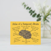 笑わされる外科医の贈り物 ポストカード (スタンド正面)