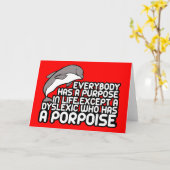 笑わされる失読症ジョーク カード (黄色い花)