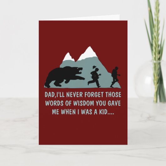 笑わされる父の日 カード (正面)