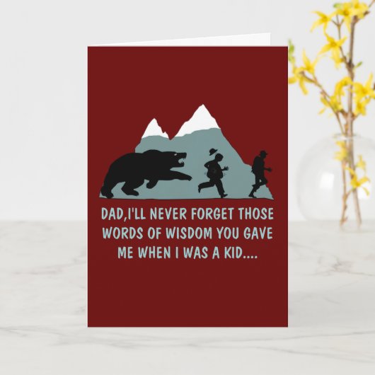 笑わされる父の日 カード (黄色い花)