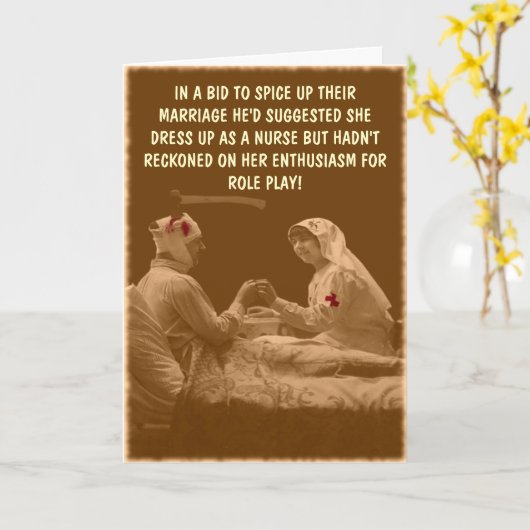 笑わされる看護 カード (黄色い花)