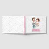 笑わされる結婚予測できなカップルのゲストブックウォーターコ ゲストブック (全面)