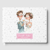 笑わされる結婚予測できなカップルのゲストブックウォーターコ ゲストブック (正面)