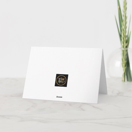 笑わされる考えBasset Hound誕生日 カード (裏面)