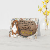 笑わされる考えBasset Hound誕生日 カード (黄色い花)