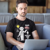 「笑わされる脳を使って下さい」常識 Tシャツ