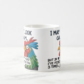 「笑わされる落ち着いて見えるかもしれない」 ルースターマグ コーヒーマグカップ (中央)