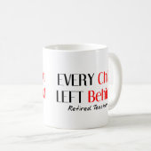 笑わされる退職した先生 コーヒーマグカップ (正面右)