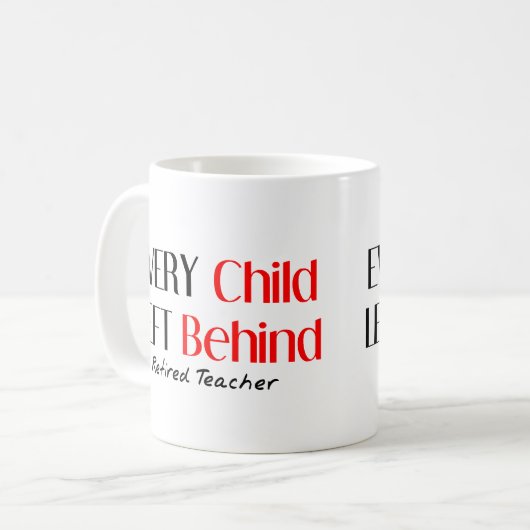 笑わされる退職した先生 コーヒーマグカップ (正面左)