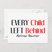 笑わされる退職した先生 ポストカード (正面/裏面)