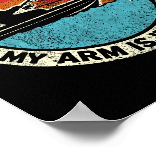 笑わされる魚釣り今日はCで腕が動かない ポスター (角)