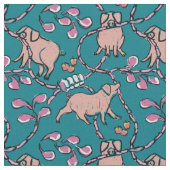 笑わされる 2 Pig年の誕生日F色を選択 ファブリック (クローズアップ)