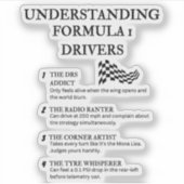 笑わされるF1 – 定インスパイア義 シール (正面)