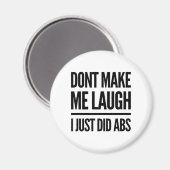 笑わせないで、私はちょうどAbsトレーニング マグネット (正面/裏面)