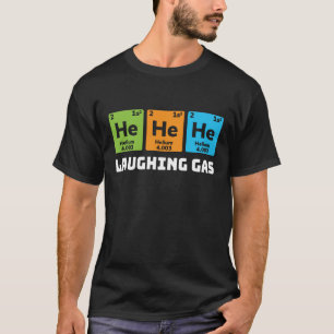 笑ガス化学おもしろい周期表 Tシャツ