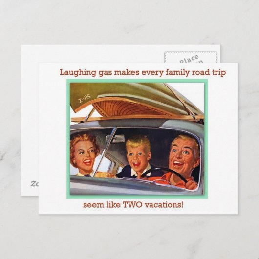 笑気ガス ポストカード (正面/裏面)