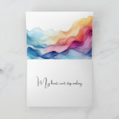 笑顔ありがとうハートオンウォーター色 サンキューカード (内部)