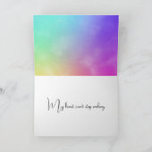 笑顔ありがとうハートオンウォーター色 サンキューカード (内部)