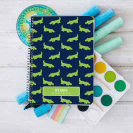 笑顔おもしろいのアリゲーター ノートブック