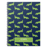 笑顔おもしろいのアリゲーター ノートブック (正面)