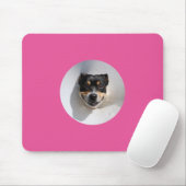 笑顔おもしろいの犬 マウスパッド (マウス)