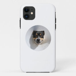 笑顔おもしろいの犬 iPhone 11 ケース