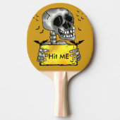 笑顔おもしろいスカル 卓球ラケット (正面)
