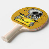 笑顔おもしろいスカル 卓球ラケット (正面アングル)