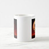 笑顔お洒落の黒猫 コーヒーマグカップ (中央)