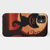 笑顔お洒落の黒猫 Case-Mate iPhoneケース (裏面(横))