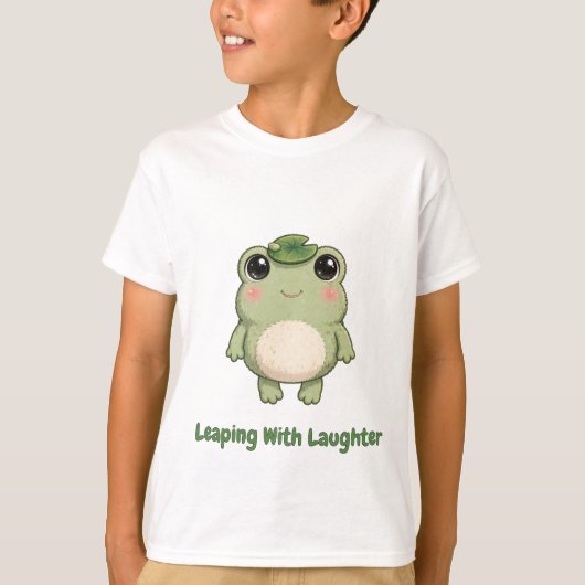 笑顔でジャンプ子供Tシャツ Tシャツ (正面)