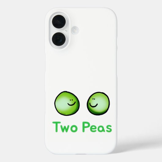 笑顔で二人のかわいい友情アート Case-Mate iPhoneケース (裏面)