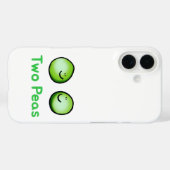 笑顔で二人のかわいい友情アート Case-Mate iPhoneケース (裏面 (横))