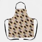 笑顔で招き猫-日本の招き猫 エプロン (正面)
