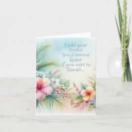 笑顔で早く回復してね：面白い回復カード サンキューカード