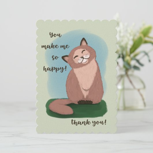 笑顔で猫を作ってくれてありがとう (スタンド正面)