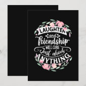 笑顔と友情 招待状 (正面/裏面)