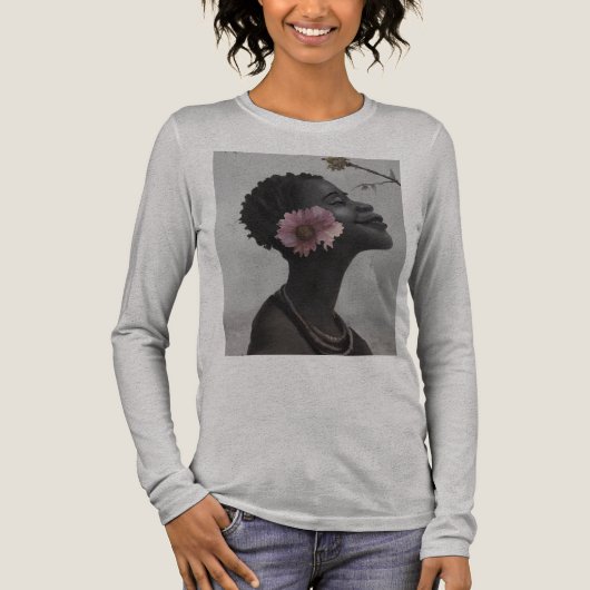 笑顔と花 トライブレンドＴシャツ (正面)